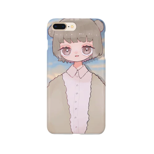 お団子頭女のスマホケースやんね Smartphone Case