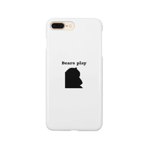 Bears Play 熊　シルエット　スマホケース Smartphone Case