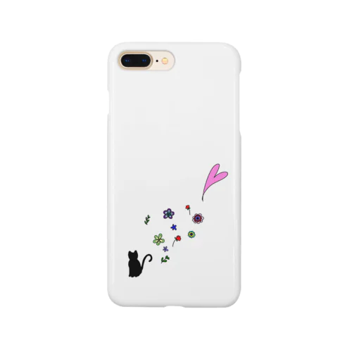 猫と花 Smartphone Case