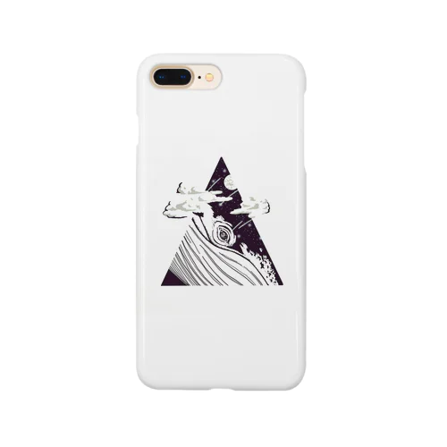 海中モノクロシリーズ　クジラトライアングル Smartphone Case