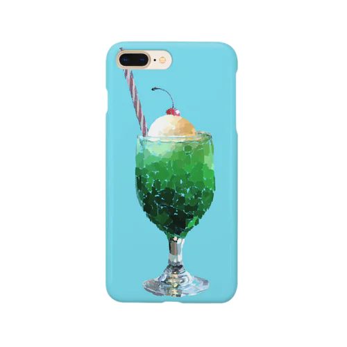 夏色クリームソーダとさくらんぼ Smartphone Case