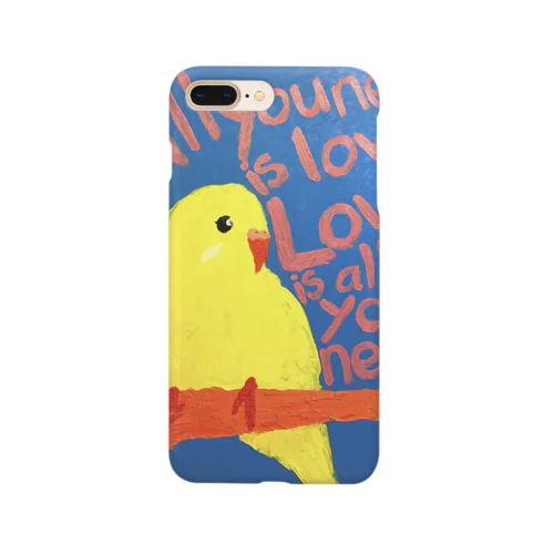 インコT 油彩 Smartphone Case