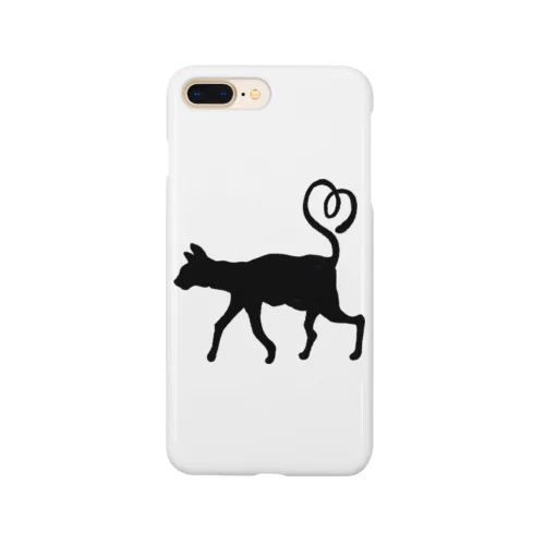 ネコ Cat to walk the streets in the rain. Smartphone Case