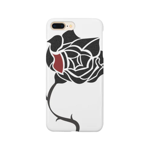 シンプルに薔薇。ロゴなし。 스마트폰 케이스