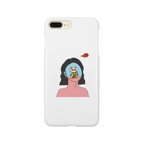 薄雲と招き猫 Smartphone Case