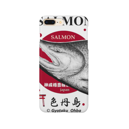 鮭！（色丹島；SALMON）あらゆる生命たちへ感謝をささげます。 スマホケース