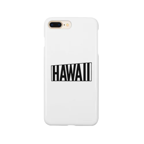 Trapezoidal frame 【Hawaii】 ホワイト Smartphone Case