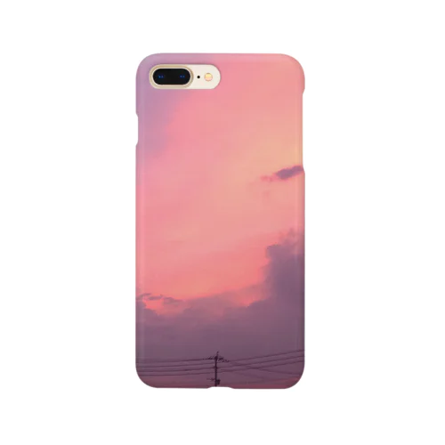 ピンクの夕焼け Smartphone Case