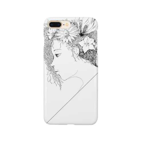 花飾りの女性画 Smartphone Case