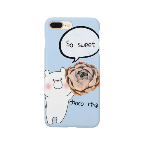 多肉植物チョコリングとくまさん Smartphone Case