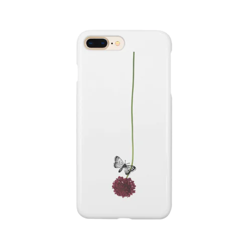 花と虫(チョウ) Smartphone Case