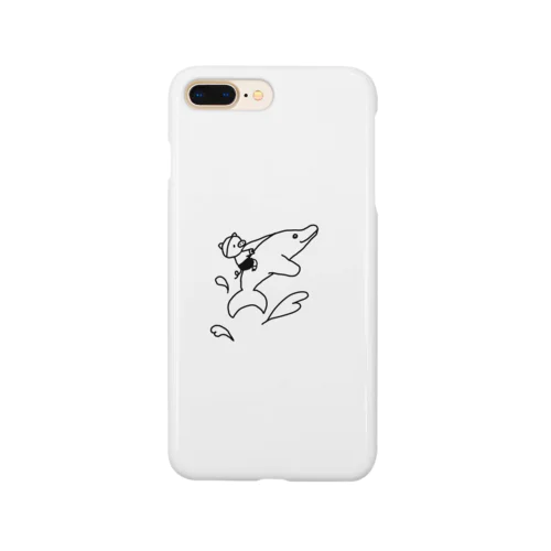 海豚に乗った豚くん Smartphone Case