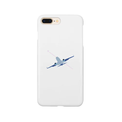 飛行機と飛行機雲 Smartphone Case