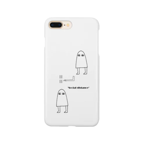 社会的距離は4キュービット也　メジェド様より Smartphone Case