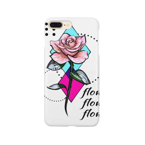 flower tattoo print スマホケース