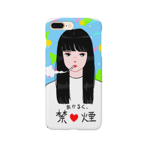 明るく禁煙ガール Smartphone Case