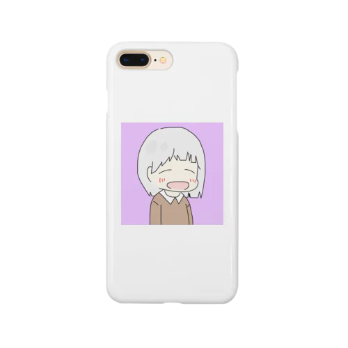 白の眠たい女の子 Smartphone Case