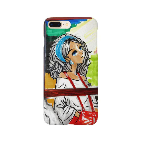 パンクな少女イラスト Smartphone Case