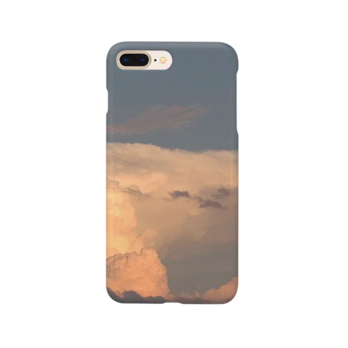 夏の夕日に照らされた積乱雲(雷雲) Smartphone Case