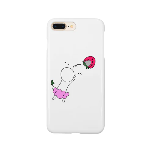 被り物が飛ばされてしまった恋するイチゴちゃん Smartphone Case