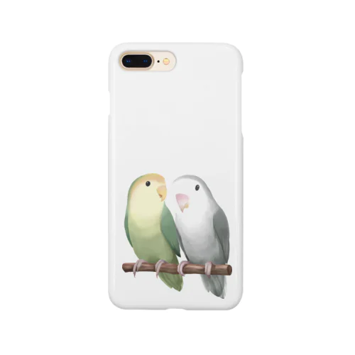 コザクラインコ　モーブとオリーブ【まめるりはことり】 Smartphone Case