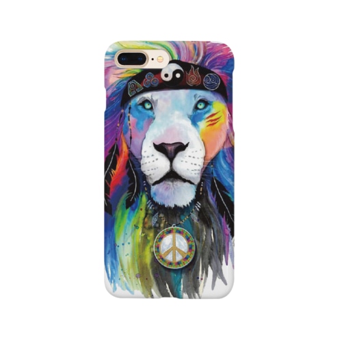 カラフルなライオン Smartphone Case