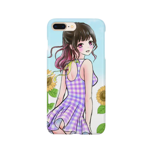 729chi¨̮ ひまわり柄 Smartphone Case