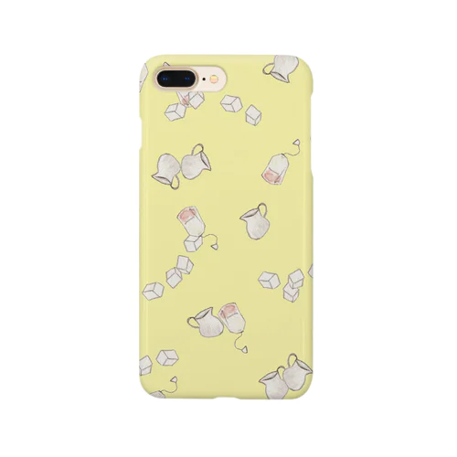 うさぎのティータイム（イエロー） Smartphone Case