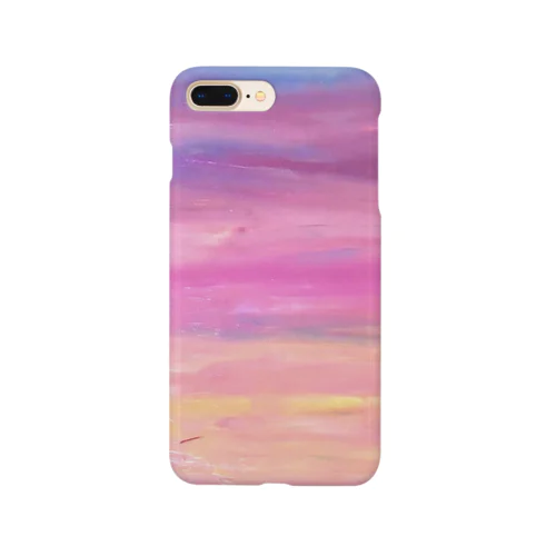 夕焼け絵の具パープル Smartphone Case