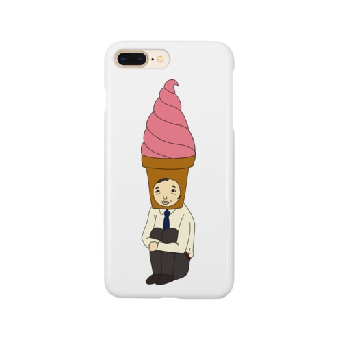 かぶりものおじさん[ソフトクリーム] Smartphone Case