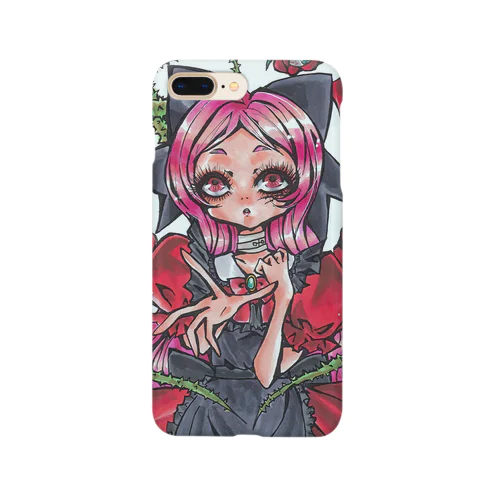 ルージュちゃんとおめめのお花。 Smartphone Case