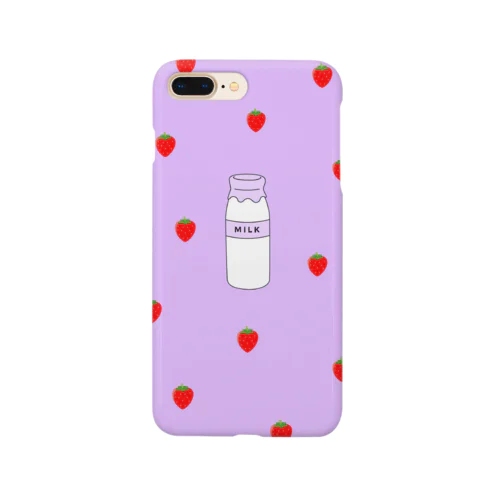 ぱすてるぱーぷるの牛乳瓶 いちごVer. Smartphone Case