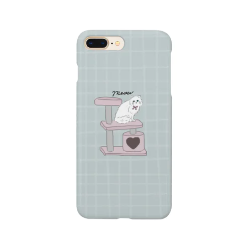 meow(ブルー) Smartphone Case