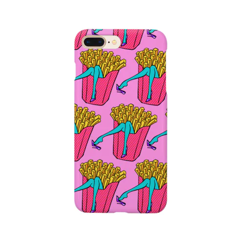 誘惑のフライドポテト🍟　ピンクAO / FRENCH FRIES GULTY PLEASURE Smartphone Case