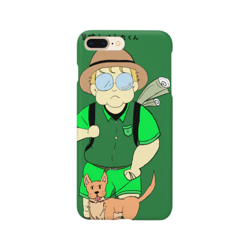 冒険ネガネ丸くんと愛犬 Smartphone Case