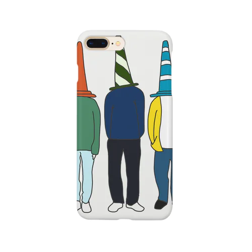 カラーポールかぶり Smartphone Case