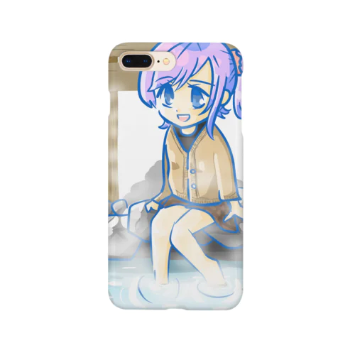 足湯と女の子 Smartphone Case