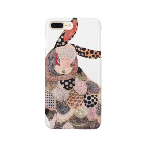 模様うさぎ"音色" Smartphone Case