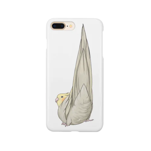 尾羽がピン　可愛いオカメインコちゃん【まめるりはことり】 Smartphone Case