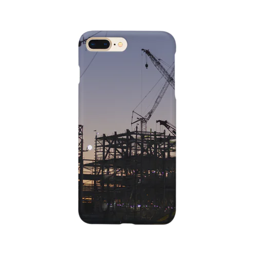 薄暮の建設現場 Smartphone Case