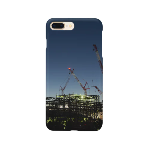 建設現場のクレーン Smartphone Case