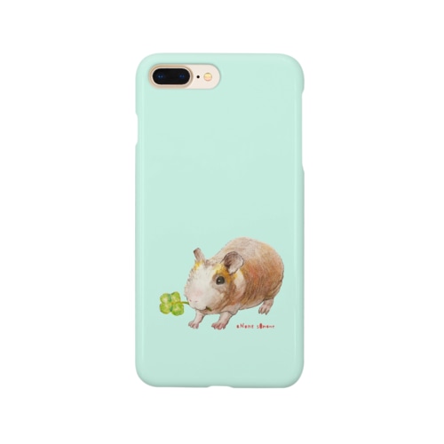 スキニーギニアピッグ　瓶覗　green Smartphone Case