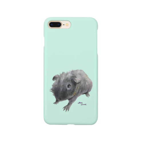 スキニーギニアピッグ　瓶覗　green Smartphone Case