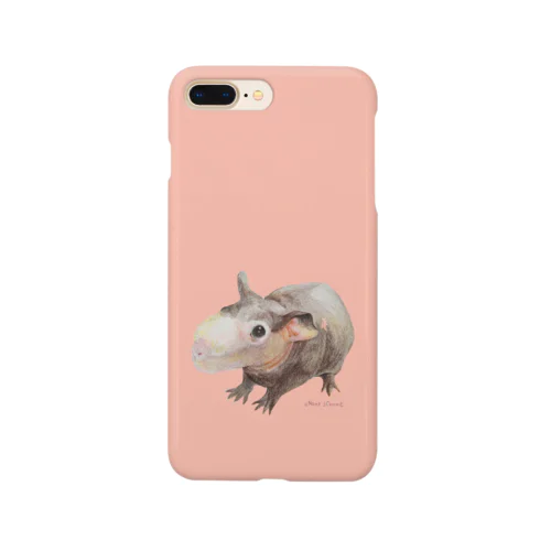 スキニーギニアピッグ　珊瑚色　pink Smartphone Case