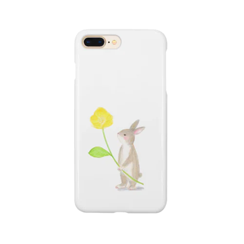 うさぎと黄色いお花 Smartphone Case