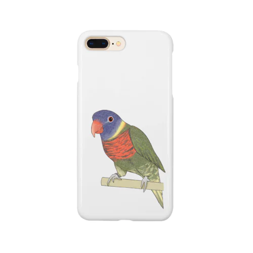 色合いが綺麗なゴシキセイガイインコちゃん【まめるりはことり】 Smartphone Case