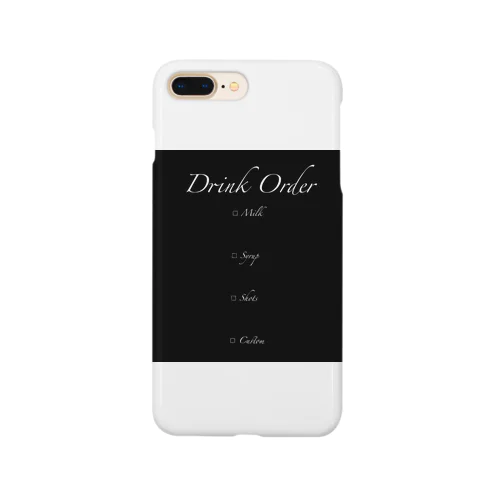 しろうさぎカフェ（Black） Smartphone Case
