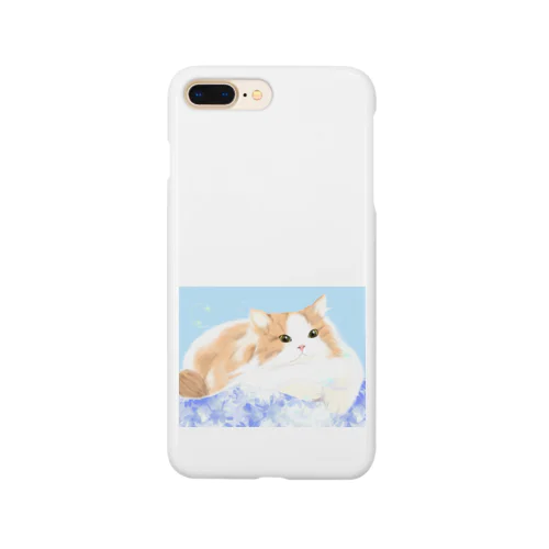 シャボン玉とポチャ猫 Smartphone Case