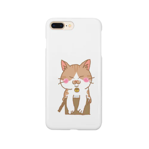 ジャストフィット？！(茶トラ白猫) Smartphone Case