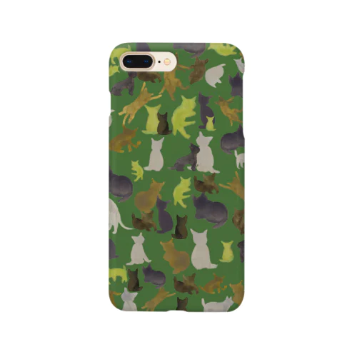 猫迷彩緑 Smartphone Case